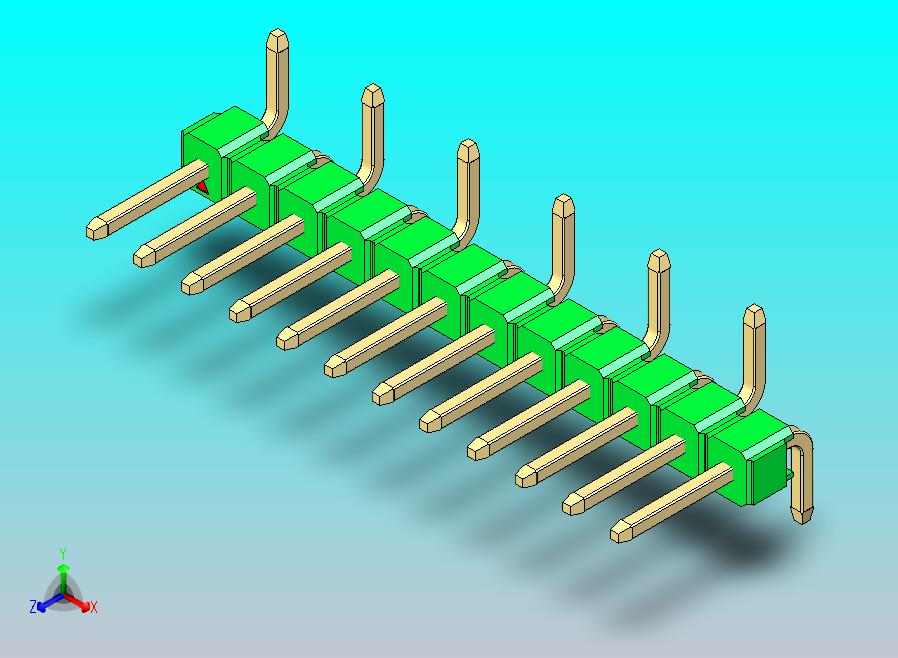 DS1022彩色排针 绿色 12P 100mil 类型 SMT R1 版本1.0.zip