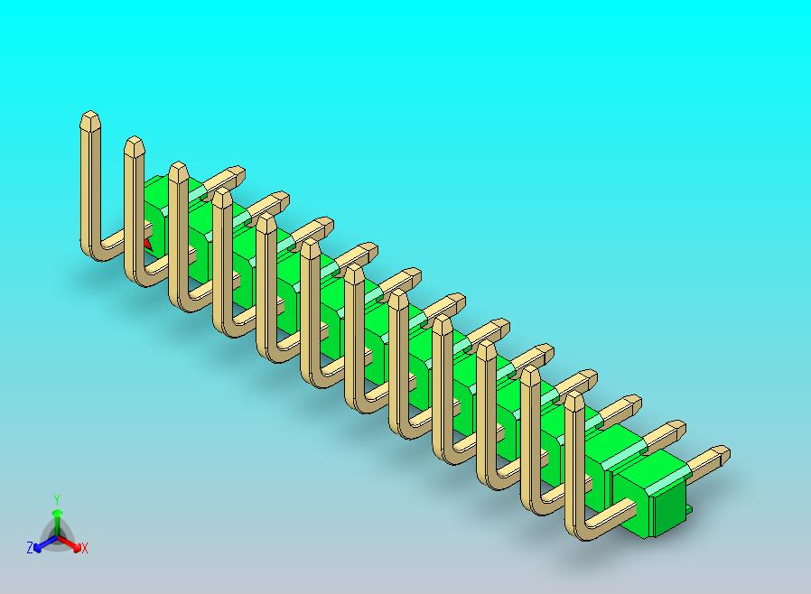 DS1022彩色排针 绿色 12p 100mil 类型U 版本1.0.zip