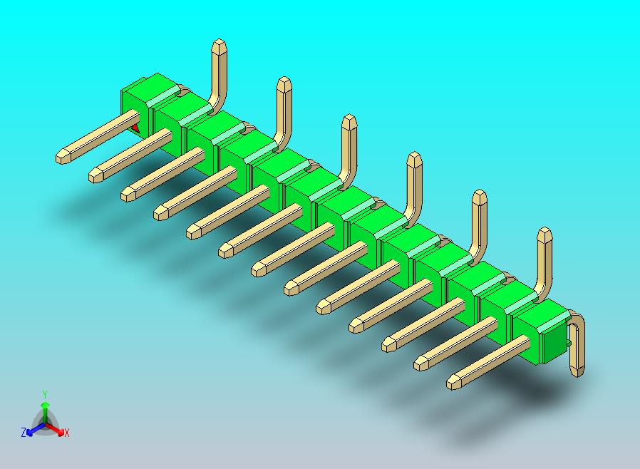 DS1022彩色排针 绿色 13p 100mil 类型 SMT R2 版本1.0.zip
