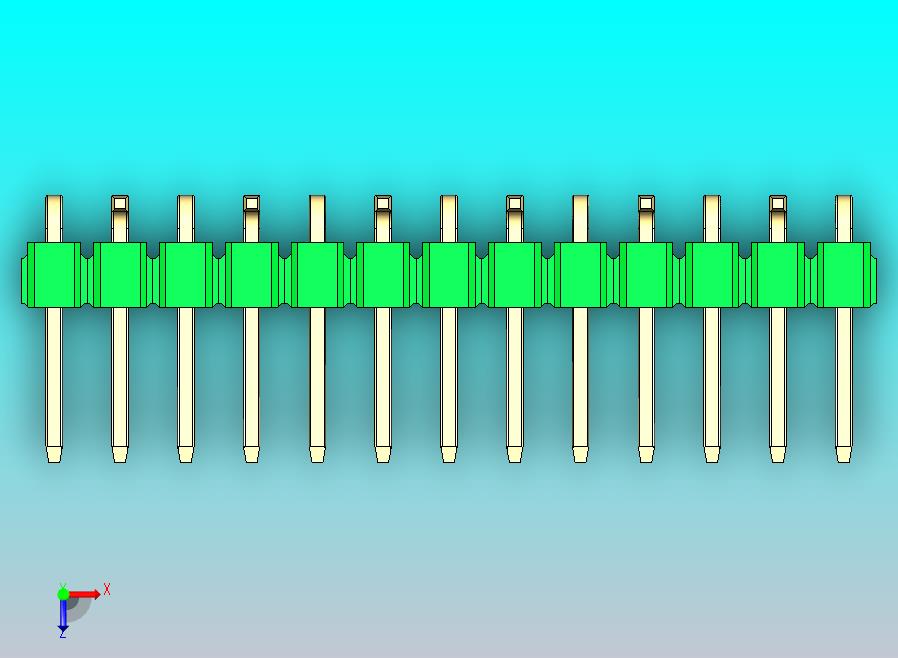 DS1022彩色排针 绿色 13p 100mil 类型 SMT R2 版本1.0.zip