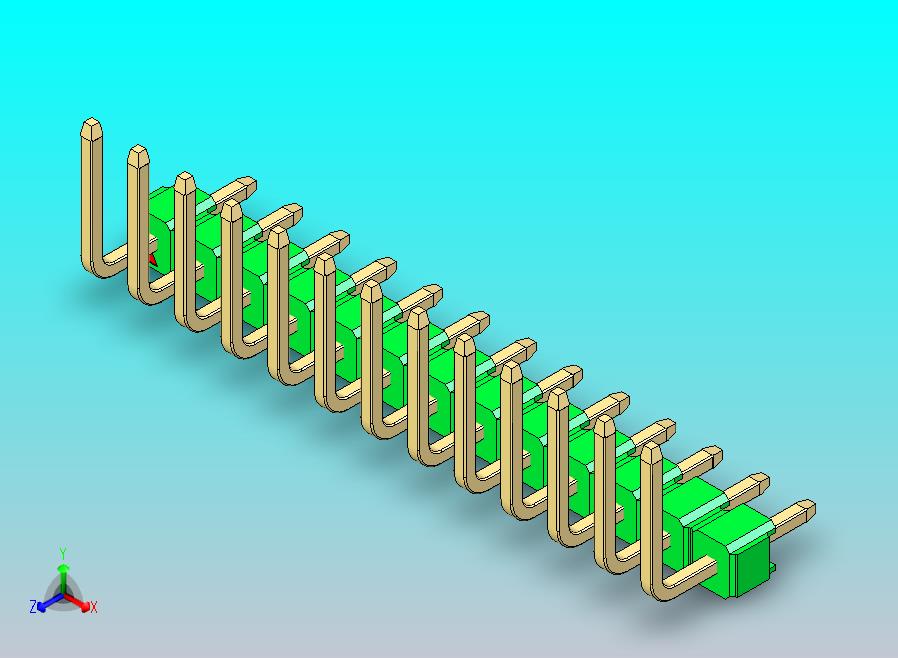 DS1022彩色排针 绿色 13P 100mil 类型U 版本1.0.zip