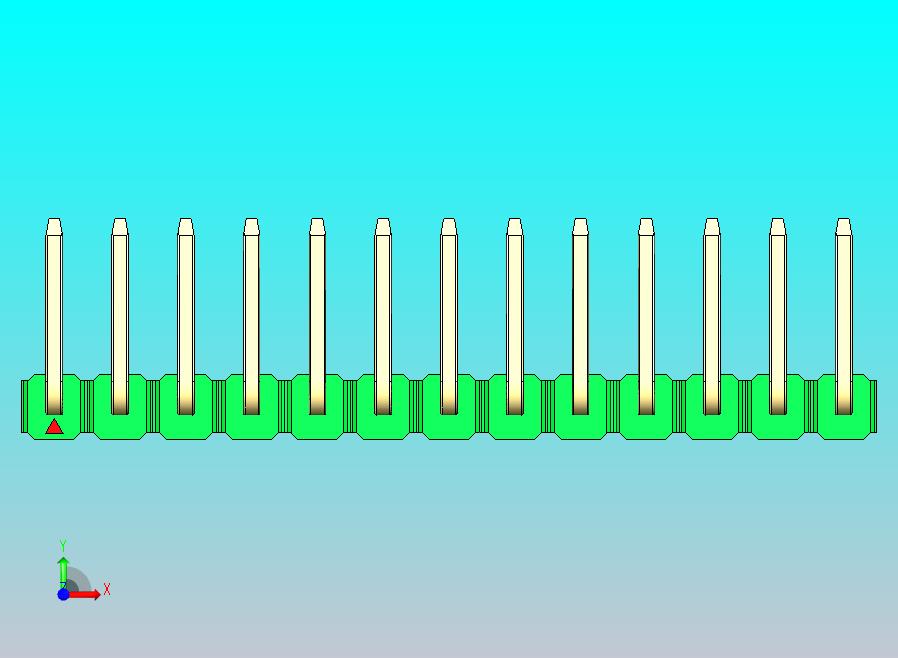 DS1022彩色排针 绿色 13P 100mil 类型U 版本1.0.zip