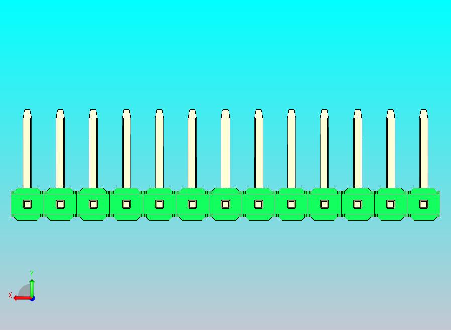 DS1022彩色排针 绿色 13P 100mil 类型U 版本1.0.zip