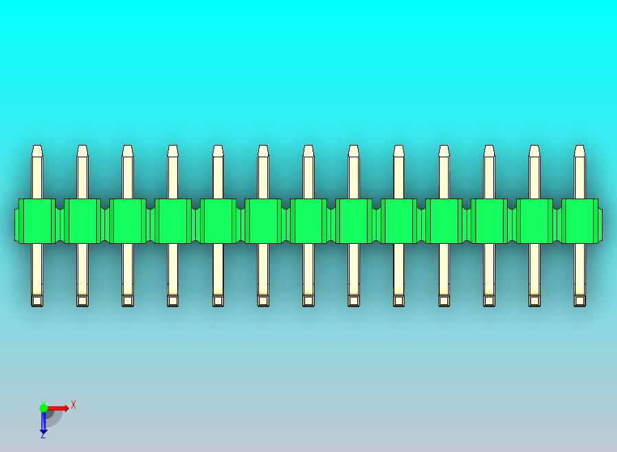 DS1022彩色排针 绿色 13P 100mil 类型U 版本1.0.zip