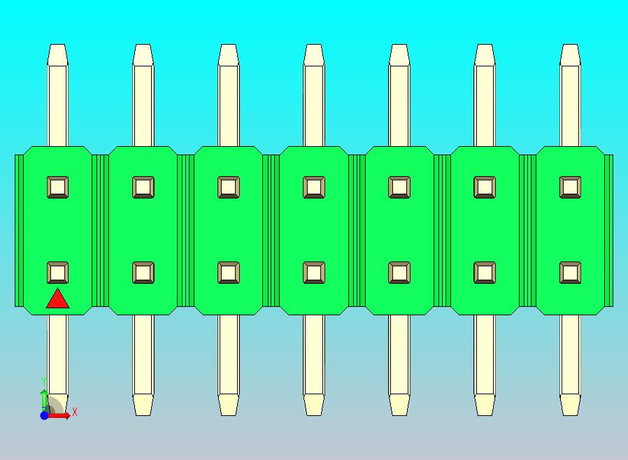 DS1022彩色排针 绿色 14P 100mil SMT 类型 rev1.0.zip