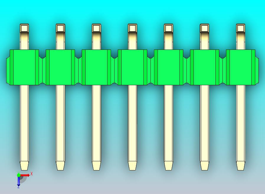 DS1022彩色排针 绿色 14P 100mil SMT 类型 rev1.0.zip