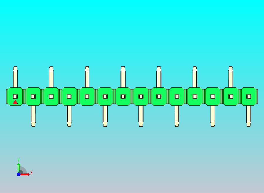 DS1022彩色排针 绿色 14针 100mil 类型 SMT R1 版本1.0.zip