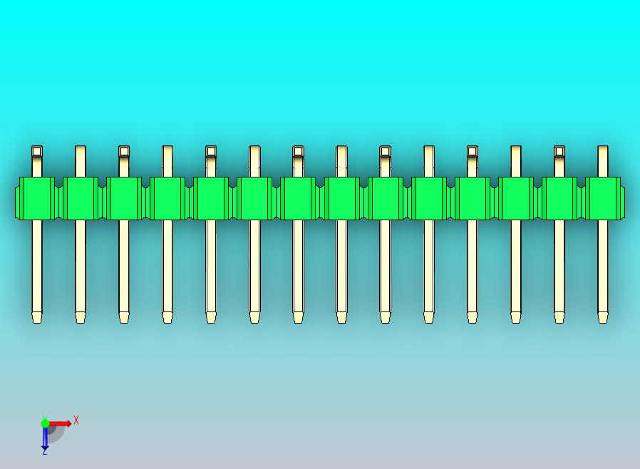DS1022彩色排针 绿色 14针 100mil 类型 SMT R1 版本1.0.zip