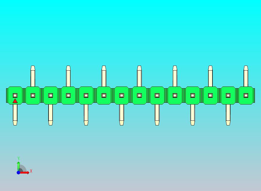 DS1022彩色排针 绿色 14针 100mil 类型 SMT R2 版本1.0.zip
