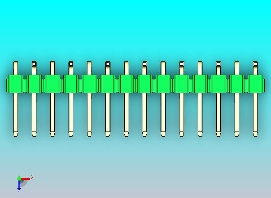 DS1022彩色排针 绿色 14针 100mil 类型 SMT R2 版本1.0.zip