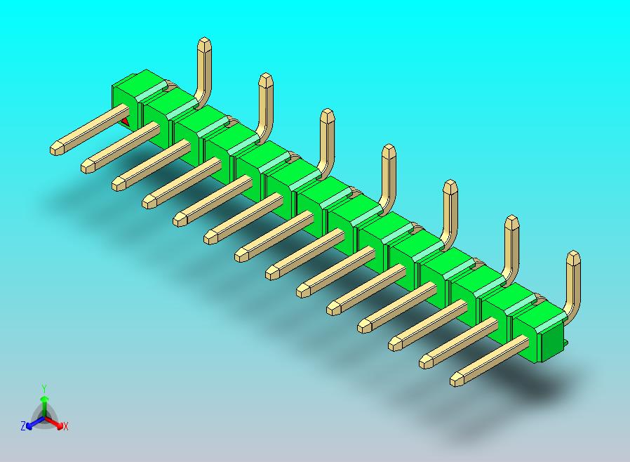 DS1022彩色排针 绿色 14针 100mil 类型 SMT R2 版本1.0.zip