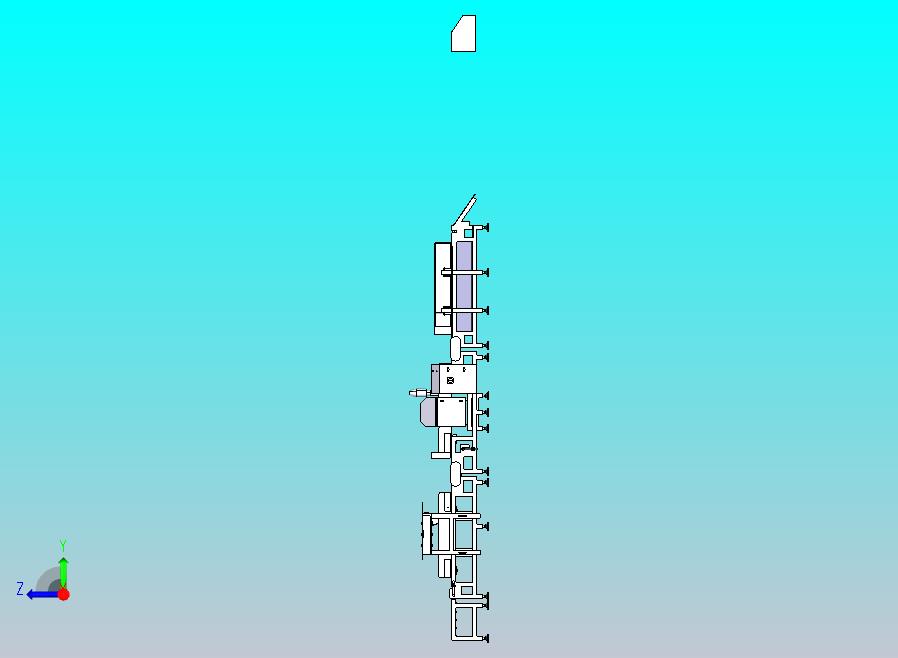 金属探测输送带行李安检机3D图纸 CATIA设计