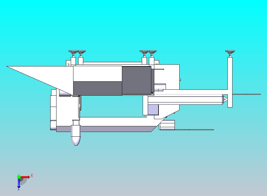 金属探测输送带行李安检机3D图纸 CATIA设计