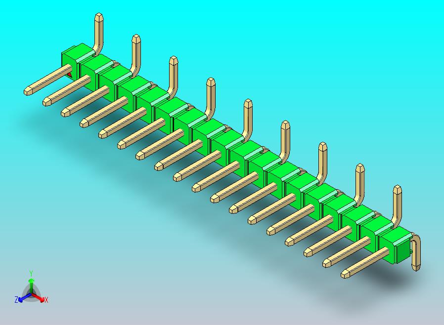 DS1022彩色排针 绿色 18脚 100密耳 类型 SMT R1 版本1.0.zip