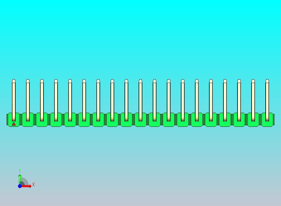 DS1022彩色排针 绿色 19P 100mil 类型U 版本1.0.zip
