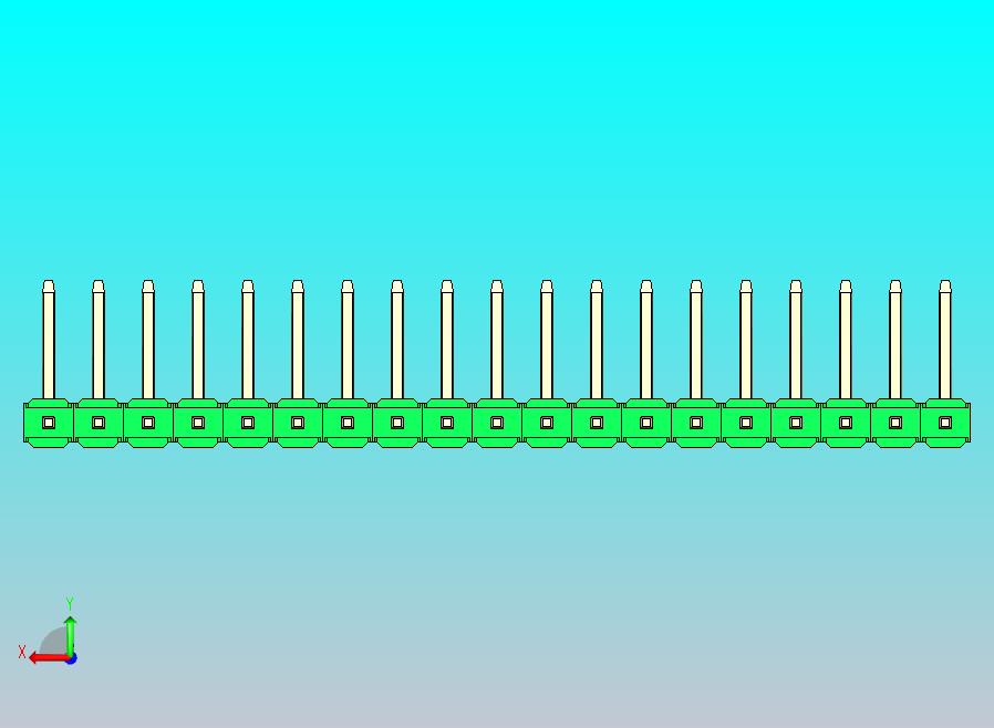 DS1022彩色排针 绿色 19P 100mil 类型U 版本1.0.zip