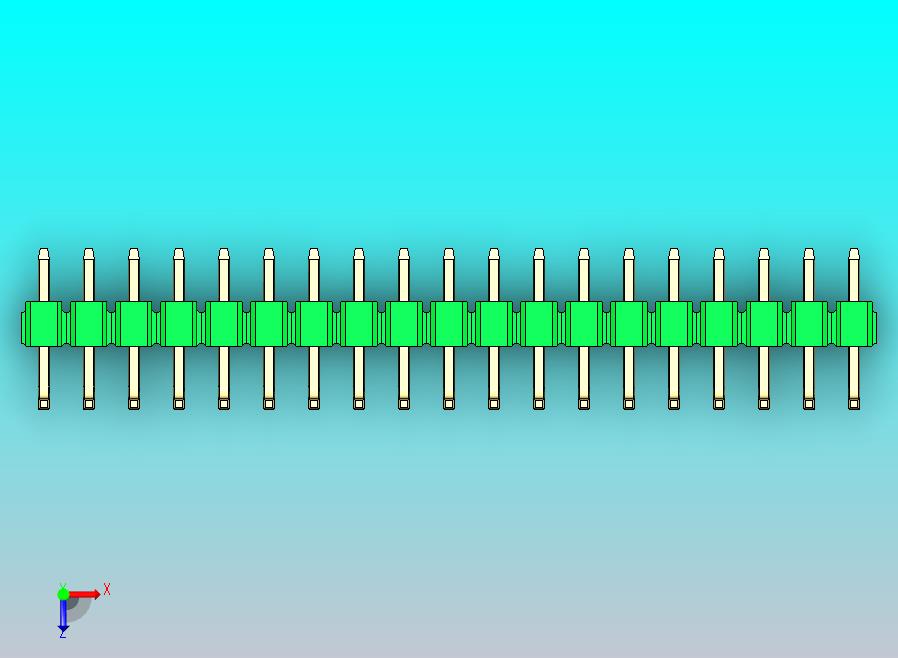 DS1022彩色排针 绿色 19P 100mil 类型U 版本1.0.zip