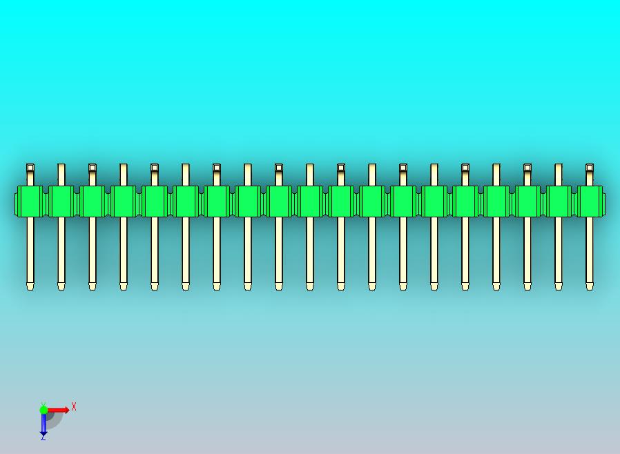 DS1022彩色排针 绿色 19P 100毫 100mil 类型 SMT R1 版本1.0.zip
