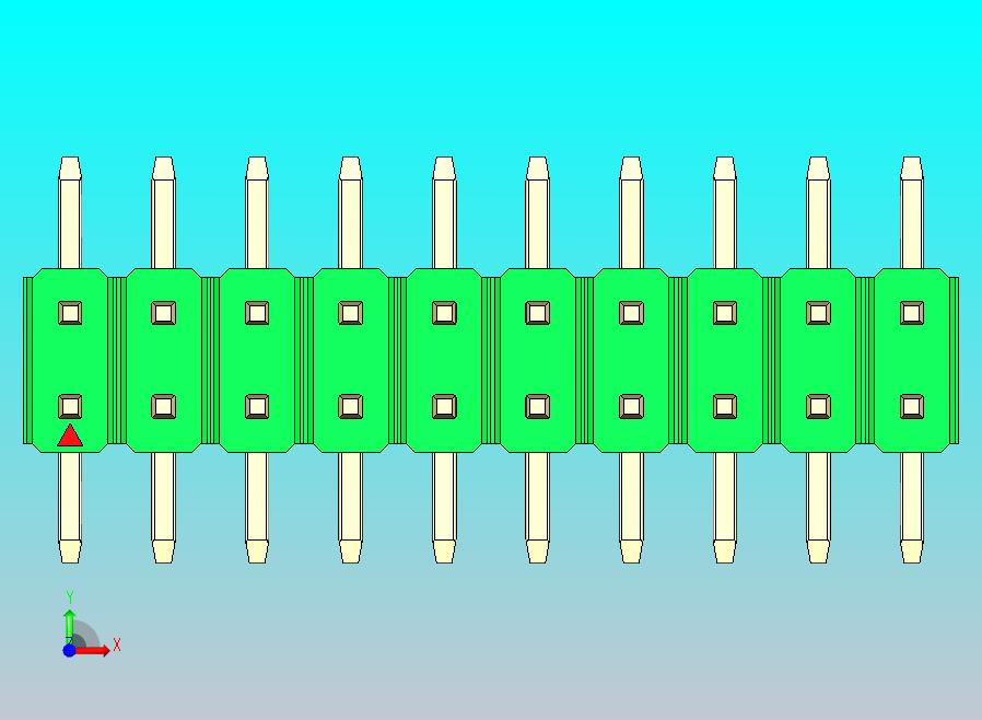 DS1022彩色排针 绿色 20P 100mil SMT 类型 rev1.0.zip
