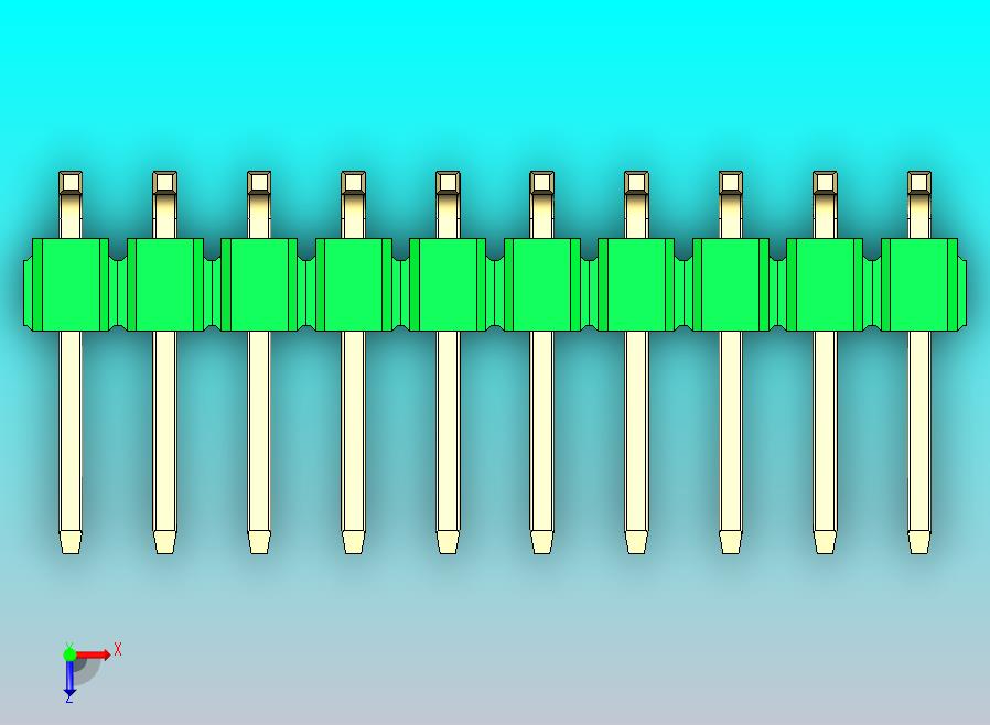 DS1022彩色排针 绿色 20P 100mil SMT 类型 rev1.0.zip