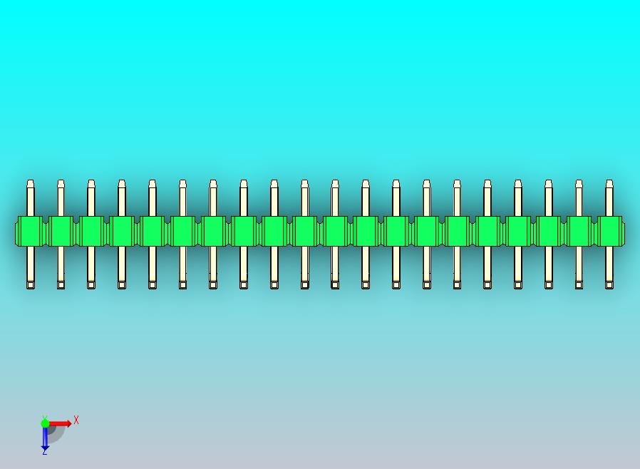 DS1022彩色排针 绿色 20P 100密尔 类型U 版本1.0.zip
