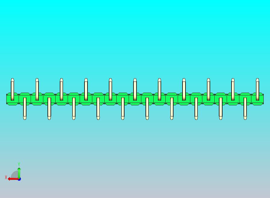 DS1022彩色排针 绿色 21引脚 100密尔 类型 SMT R1 版本1.0.zip