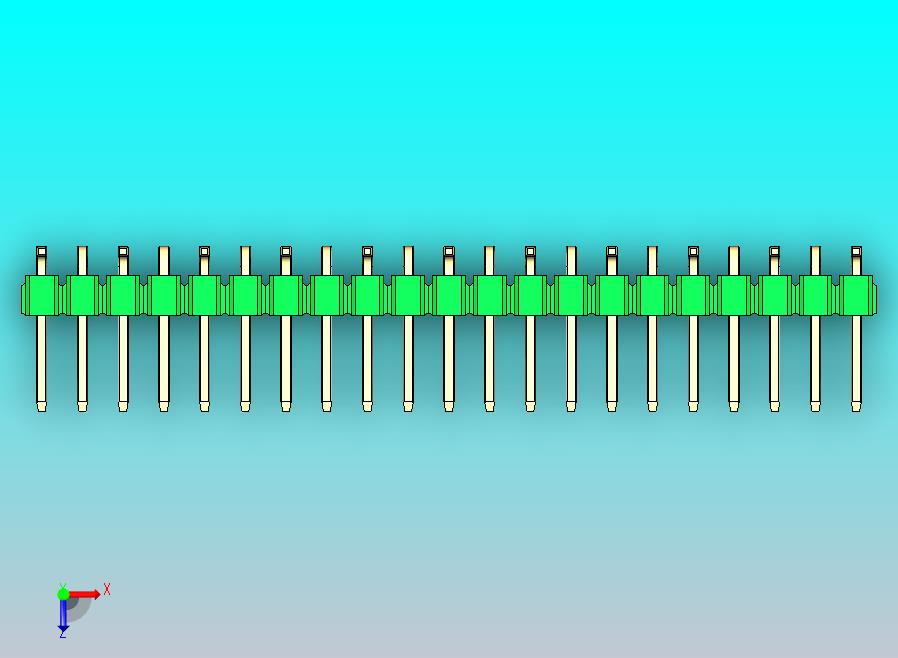 DS1022彩色排针 绿色 21引脚 100密尔 类型 SMT R1 版本1.0.zip