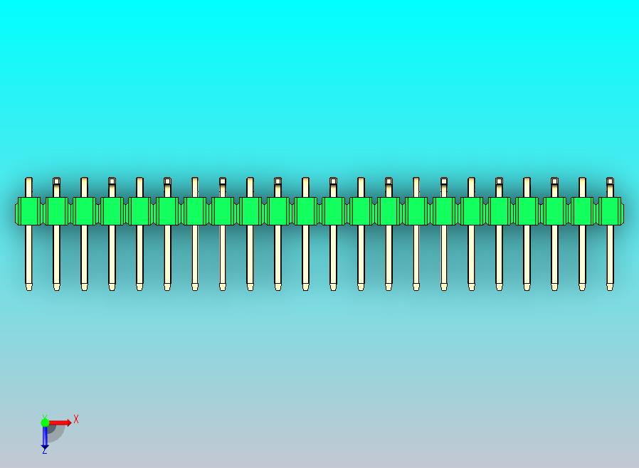 DS1022彩色排针 绿色 22p 100mil SMT 类型 R2 版本1.0.zip
