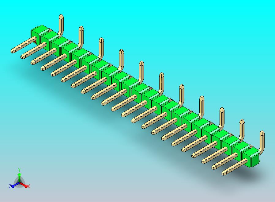 DS1022彩色排针 绿色 22p 100mil SMT 类型 R2 版本1.0.zip