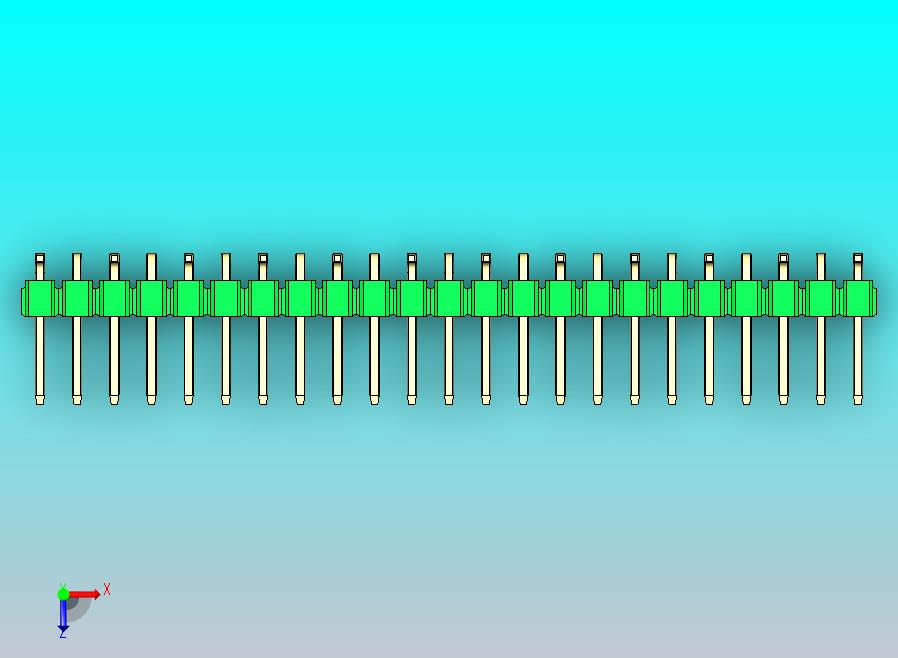 DS1022彩色排针 绿色 23针 100mil 类型 SMT R1 版本1.0.zip