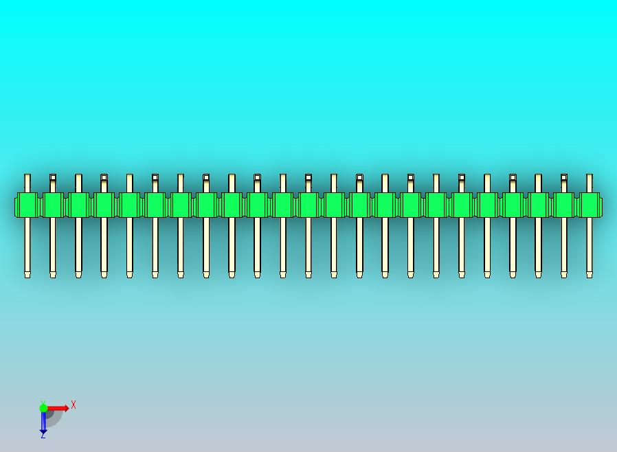 DS1022彩色排针 绿色 23针 100mil 类型 SMT R2 版本1.0.zip