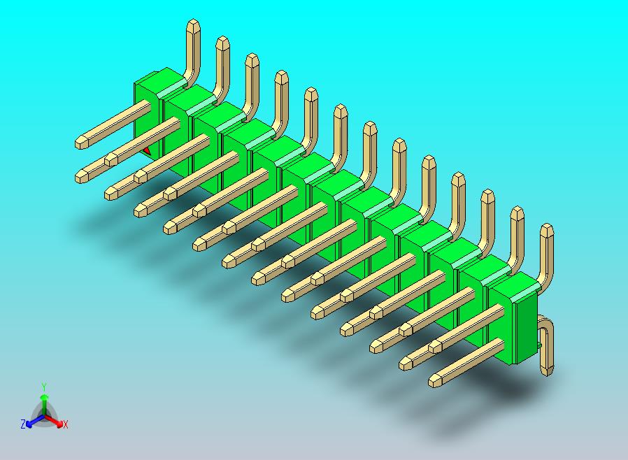 DS1022彩色排针 绿色 26P 100mil SMT 类型 版本1.0.zip