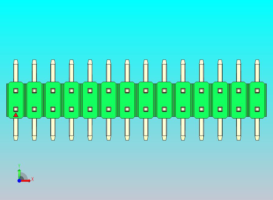 DS1022彩色排针 绿色 28针 100mil SMT 类型 rev1.0.zip