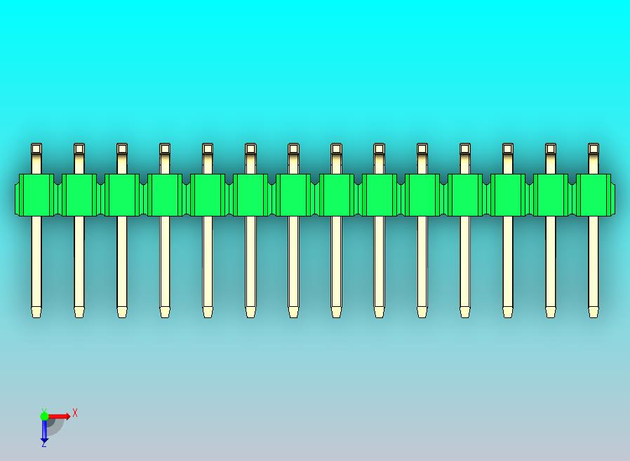 DS1022彩色排针 绿色 28针 100mil SMT 类型 rev1.0.zip