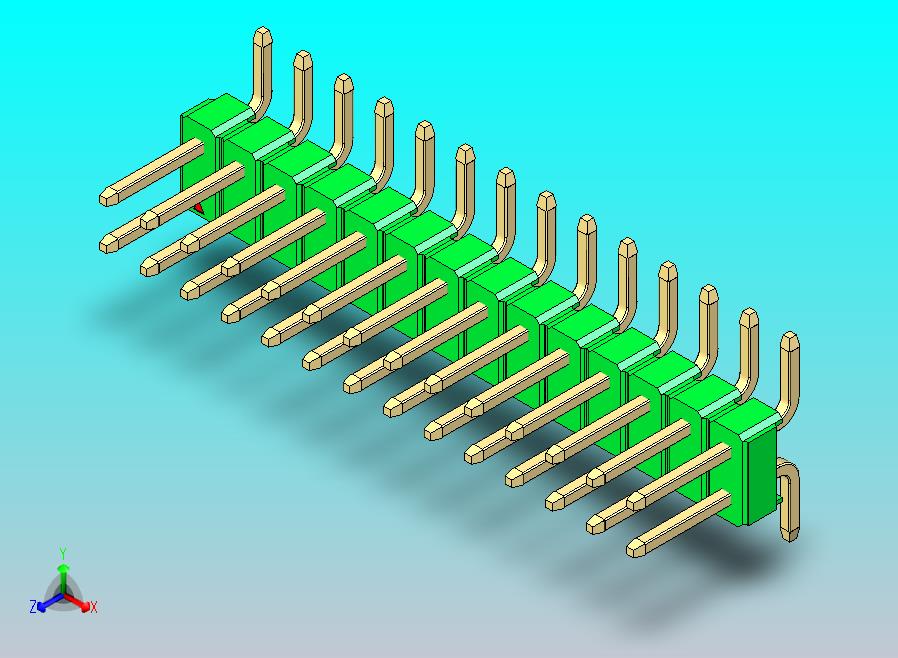 DS1022彩色排针 绿色 28针 100mil SMT 类型 rev1.0.zip