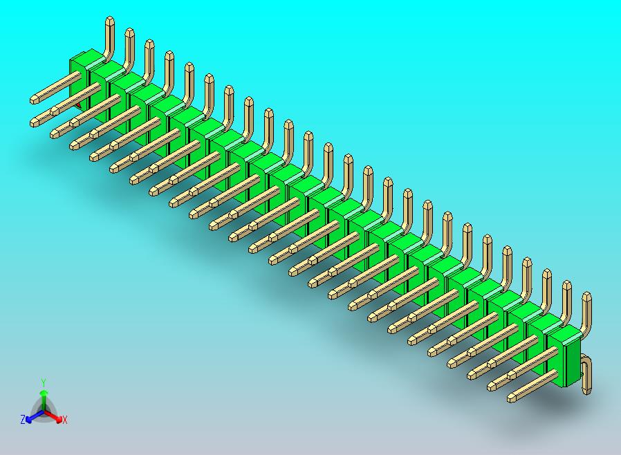 DS1022彩色排针 绿色 50P 100MIL 类型SMT 版本1.0.zip