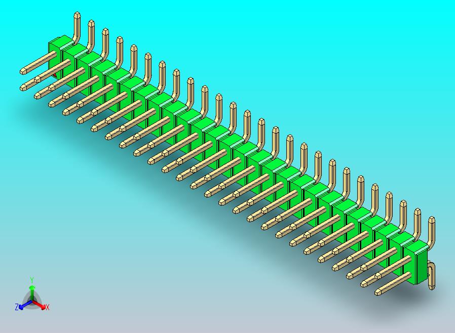 DS1022彩色排针 绿色 52P 100mil 类型SMT 版本1.0.zip