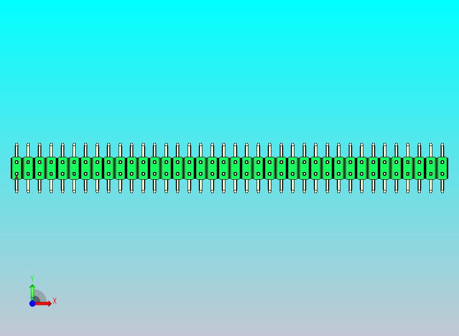 DS1022彩色排针 绿色 76P 100mil 类型SMT 版本1.0.zip