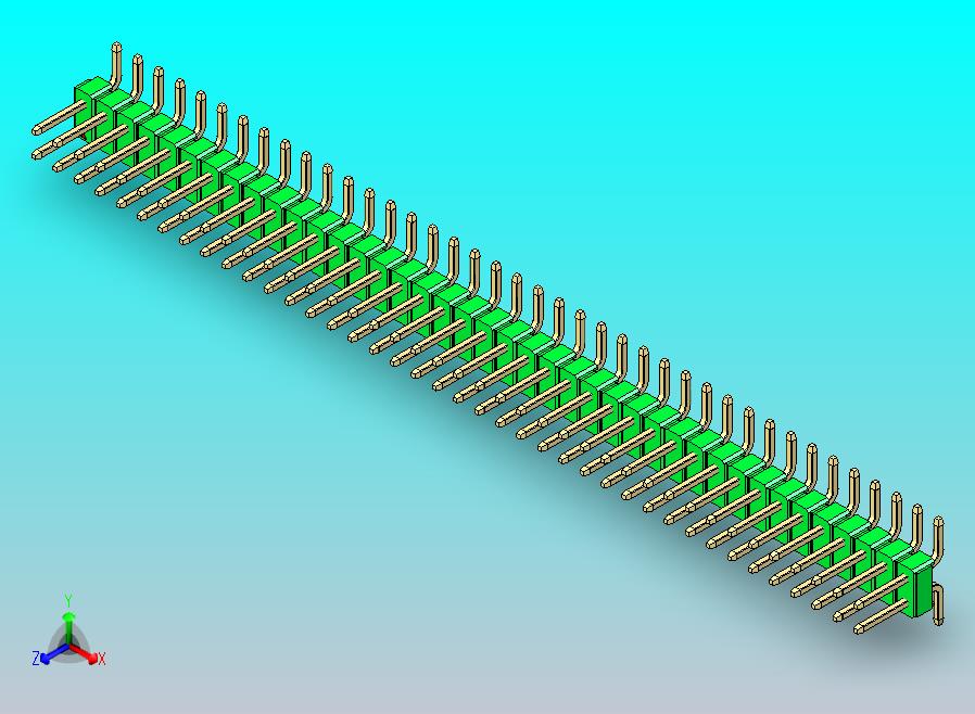 DS1022彩色排针 绿色 80p 100mil SMT 类型 版本1.0.zip