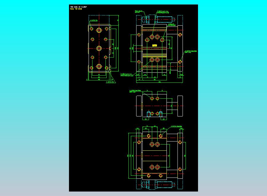 导杆薄型气缸导杆滑块气缸标准型气缸2D-TSB63x30