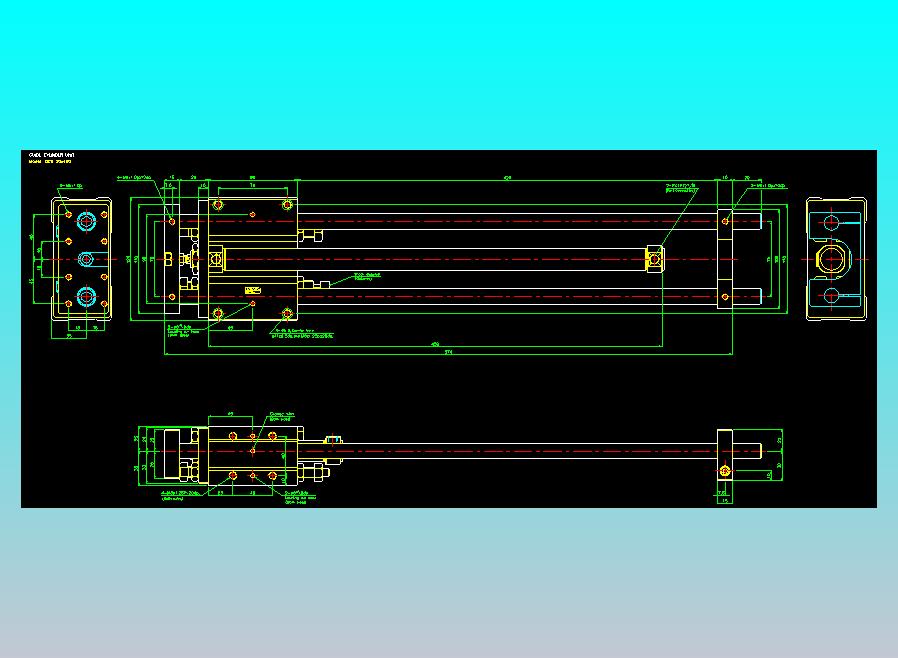 导杆气缸组合2D-GCB20x400