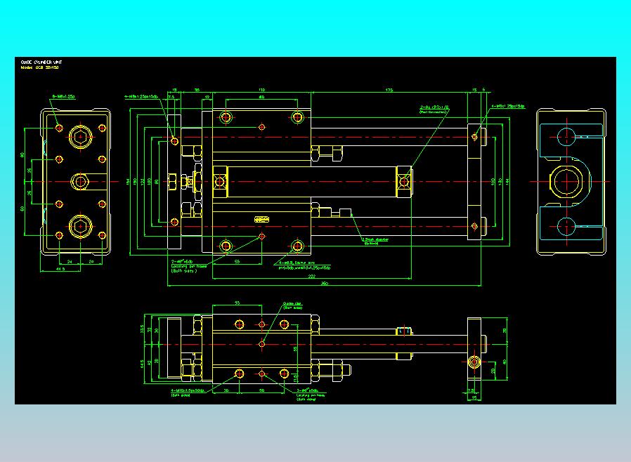 导杆气缸组合2D-GCB32x150