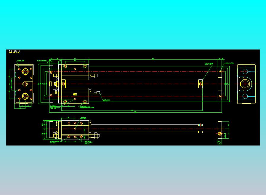 导杆气缸组合2D-GCB32x500
