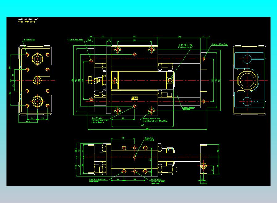 导杆气缸组合2D-GCB40x75