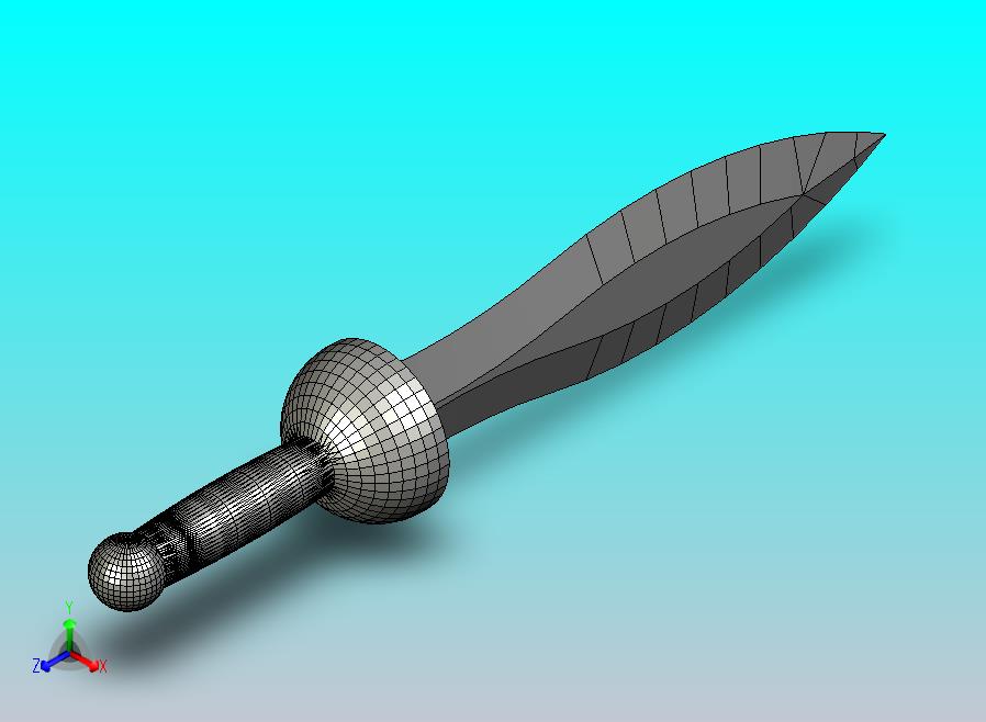 3D打印的罗马剑STL