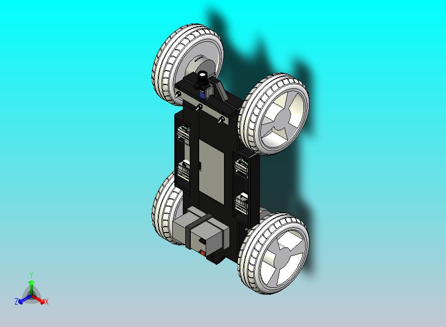 半自动跟踪车辆底盘及总成