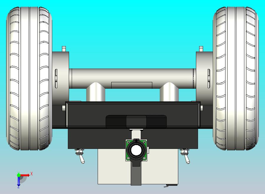 半自动跟踪车辆底盘及总成