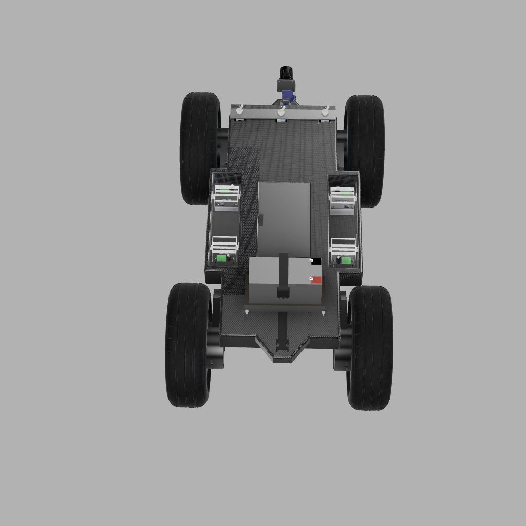 半自动跟踪车辆底盘及总成