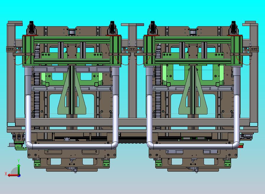 TRAY盘自动上料小车摆盘机构