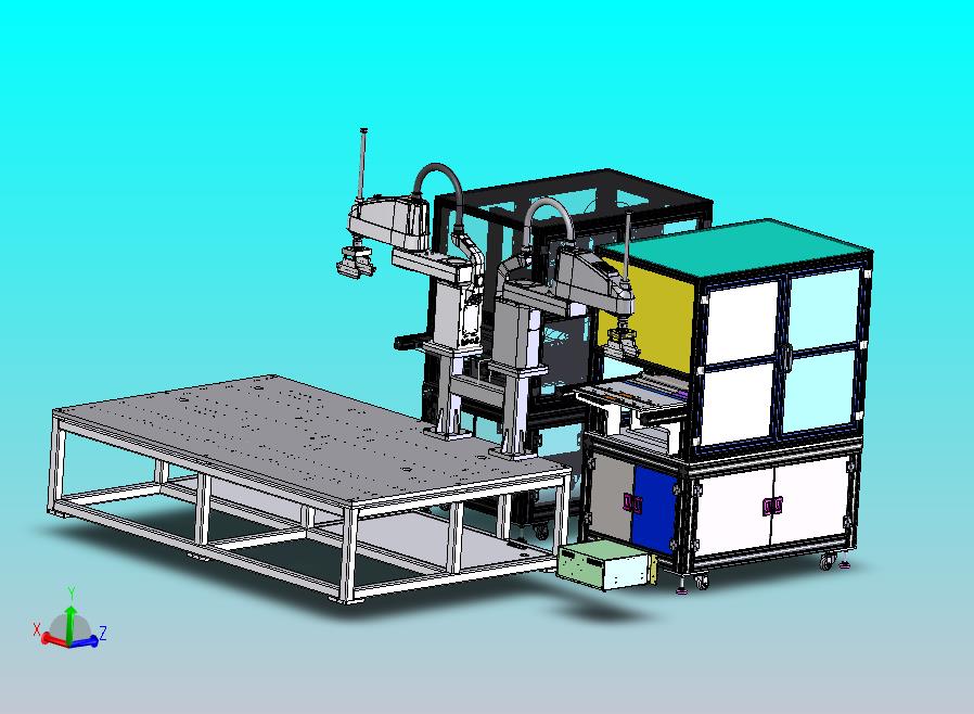 新能源电池电芯贴膜工位